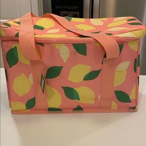 NWT KATE SPADE LEMON insulated print cooler bag O/S